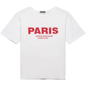 Mint Velvet White Paris Slogan T Shirt